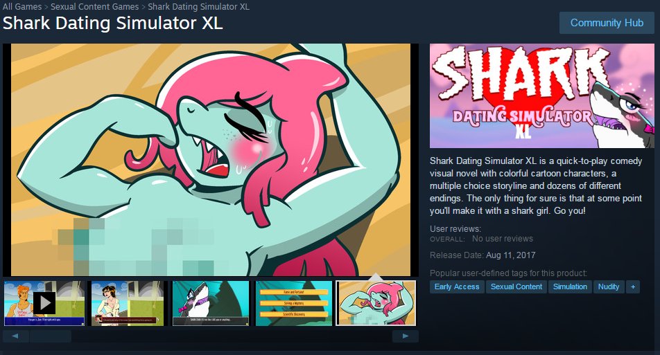 Shark Dating Simulator Porn.